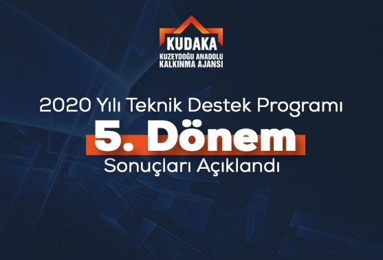 KUDAKA 2020 yılı teknik destek programı 5. dönem sonuçları açıklandı