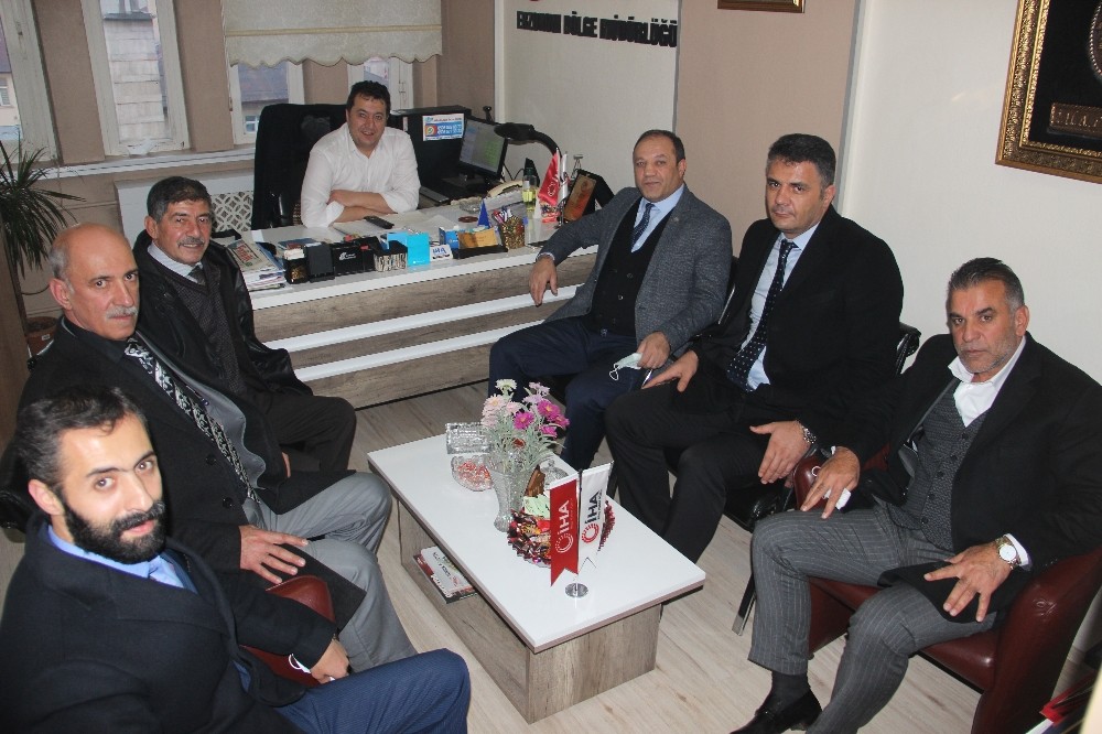 MHP İl Başkanı Naim Karataş ve yönetim kurulu üyelerinden İHA’ya ziyaret