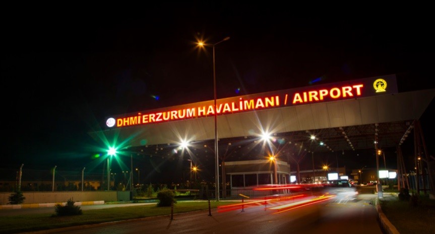 Erzurum hava ulaşımında pozitif seyir