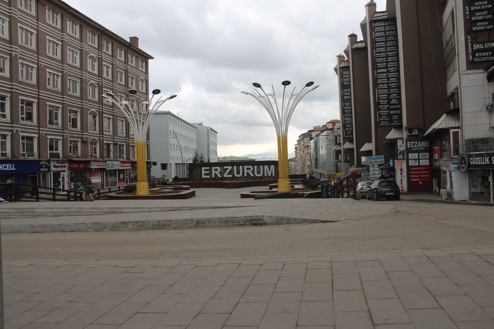 Erzurum’da sokaklar sessiz kaldı