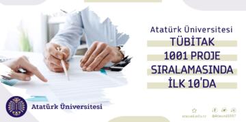 Atatürk Üniversitesi, proje sıralamasında ilk 10’da