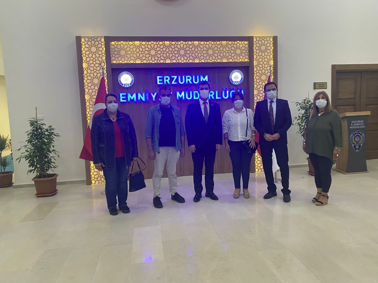 Erzurum Yeni Medya Derneğinden Emniyet Müdürü Tuncer’e ziyaret